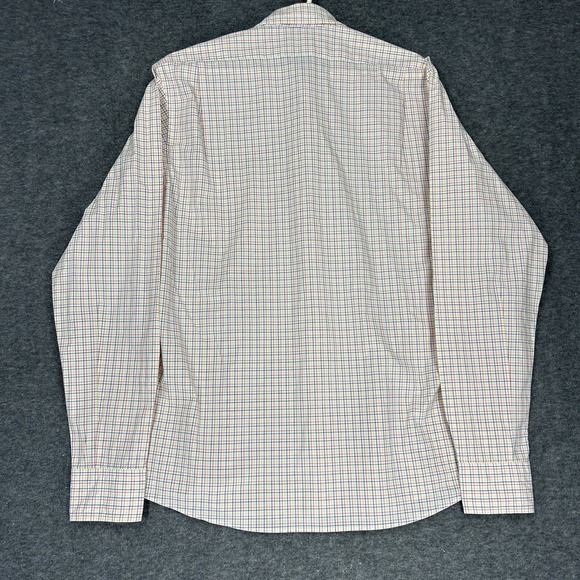 Sid Mashburn Shirt Mens M Red Blue Yellow Check Long Sleeve Button Up Preppy - Picture 9 of 9